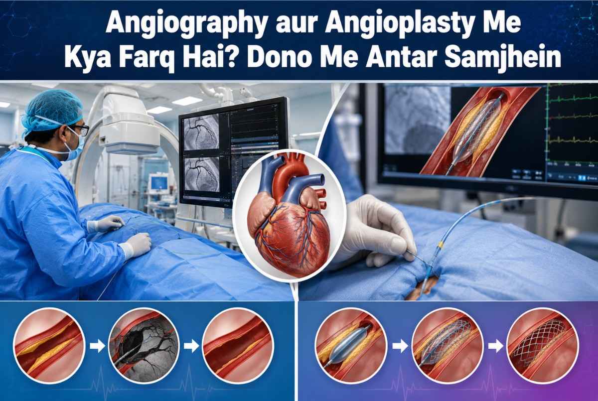 Angiography aur Angioplasty Me Kya Farq Hai? Dono Me Antar Samjhein